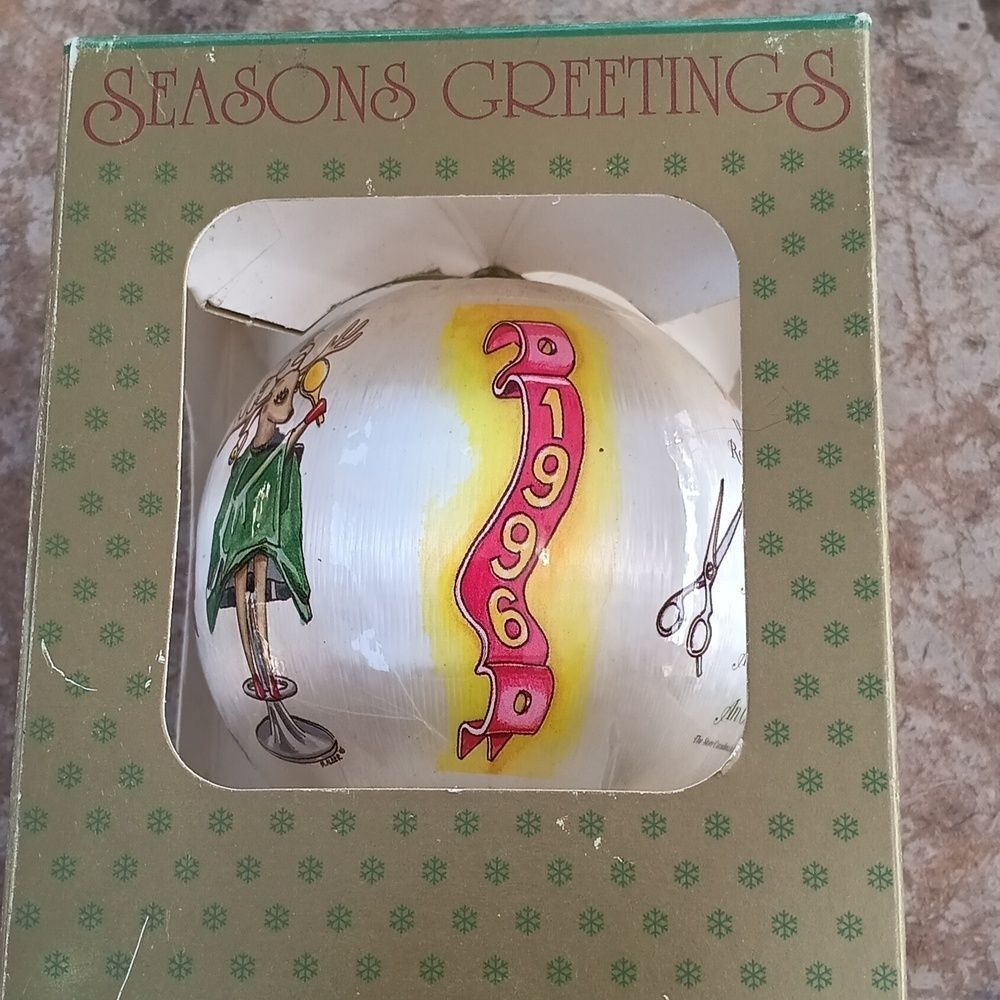 ☆NIB The Story Consultants Rudolphs Secret/An old salon tale Christmas Ornament